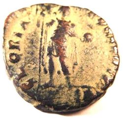 Bronze Coin of Theodosius I (379-395 A.D.)