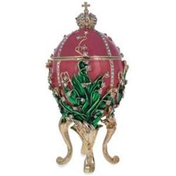 1898 Lily of the Valley Faberge Egg 6.25"