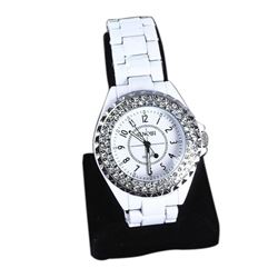 Ladies Stainless Steel & Crystal Wristwatch