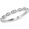 Image 1 : 0.09 CTW Diamond Stackable Ring 14KT White Gold - REF-22W4K