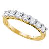 Image 1 : 1.02 CTW Diamond Wedding Ring 10KT Yellow Gold - REF-97Y4X