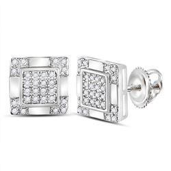 0.16 CTW Diamond Earrings 10KT White Gold - REF-24Y5K