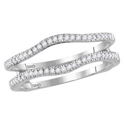 0.25 CTW Diamond Ring 14KT White Gold - REF-41H9M