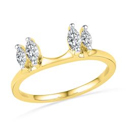 0.50 CTW Oval Diamond Ring 14KT Yellow Gold - REF-56X2Y