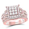 Image 1 : 1.04 CTW Diamond Ring 14KT Rose Gold - REF-153W4N