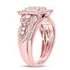 Image 2 : 1.04 CTW Diamond Ring 14KT Rose Gold - REF-153W4N