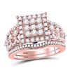 Image 1 : 1.14 CTW Diamond Ring 14KT Rose Gold - REF-153Y4K