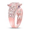 Image 2 : 1.14 CTW Diamond Ring 14KT Rose Gold - REF-153Y4K