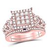 Image 1 : 1.11 CTW Diamond Ring 14KT Rose Gold - REF-153W4W
