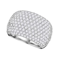 2.8 CTW Diamond Ring 14KT White Gold - REF-420X2Y