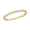 Image 1 : 0.09 CTW Diamond Stackable Ring 10KT Yellow Gold - REF-11F2N