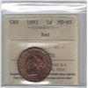 Image 1 : Canada 1893 Large Cent ICCS MS65 Red