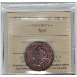 Canada 1895 Large Cent ICCS MS65 Red