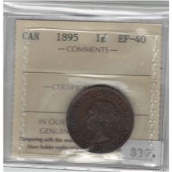 Canada 1895 Large Cent ICCS EF40