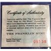 Image 2 : First Man on the Moon Platinum Medallion by Franklin Mint