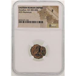 Arcadius 383-408 AD Ancient Eastern Roman Empire NGC F