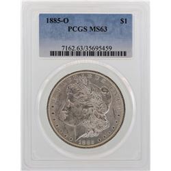 1885-O $1 Morgan Silver Dollar Coin PCGS MS63