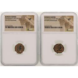 Lot of Constantius II A.D 337-361 Ancient Roman Empire Coins NGC  VF