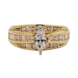 0.72 ctw Diamond Ring - 14KT Yellow Gold