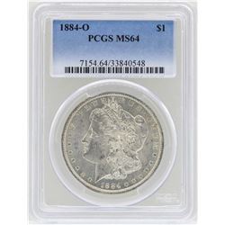 1884-O $1 Morgan Silver Dollar Coin NGC MS64