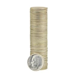 Roll of (50) 1963-D Brilliant Uncirculated Roosevelt Dimes
