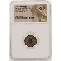 Constans 337-350 AD Ancient Roman Empire Coin NGC CH F