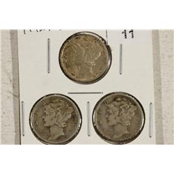 1942-P/D/S MERCURY DIMES