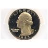 Image 1 : 1985-S WASHINGTON QUARTER PCGS PR69 DCAM