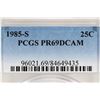 Image 3 : 1985-S WASHINGTON QUARTER PCGS PR69 DCAM