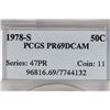 Image 3 : 1978-S KENNEDY HALF DOLLAR PCGS PR69 DCAM