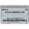 Image 3 : 1997-S JEFFERSON NICKEL PCGS PR69 DCAM