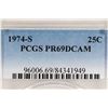 Image 3 : 1974-S WASHINGTON QUARTER PCGS PR69 DCAM