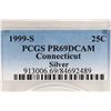 Image 3 : 1999-S SILVER CONNECTICUT QUARTER PCGS PR69 DCAM