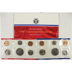 1987 US MINT SET (UNC) P/D (WITH ENVELOPE)