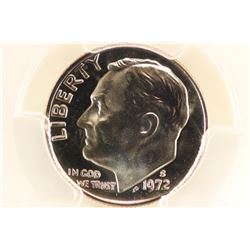 1972-S ROOSEVELT DIME PCGS PR68