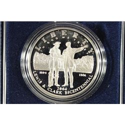 2004-P LEWIS & CLARK BICENTENNIAL PROOF SILVER $