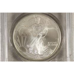 2006 AMERICAN SILVER EAGLE PCGS MS69 1ST STRIKE