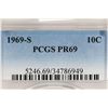 Image 3 : 1969-S ROOSEVELT DIME PCGS PR69
