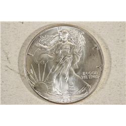 1986 AMERICAN SILVER EAGLE BU