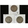 Image 1 : 1936,37 & 43 WALKING LIBERTY HALF DOLLARS