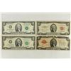 Image 1 : TYPE SET OF $2 BILLS 1928-A RED SEAL US NOTE,