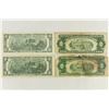 Image 2 : TYPE SET OF $2 BILLS 1928-A RED SEAL US NOTE,