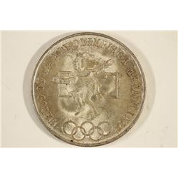 1968 MEXICO OLYMPICS SILVER 25 PESOS