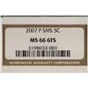 Image 3 : 2007-P SMS JEFFERSON NICKEL NGC MS66 6FS