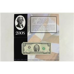2008 CHICAGO $2 SINGLE NOTE 2003-A CRISP UNC