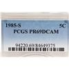 Image 3 : 1985-S JEFFERSON NICKEL PCGS PR69 DCAM