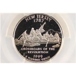 1999-S SILVER NEW JERSEY QUARTER PCGS PR69 DCAM