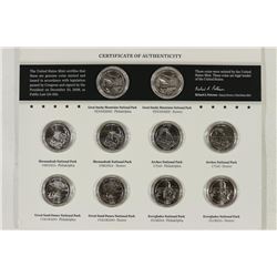2014 AMERICA THE BEAUTIFUL QUARTERS UNC COIN SET