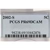 Image 3 : 2002-S JEFFERSON NICKEL PCGS PR69 DCAM