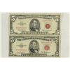 Image 1 : 1953-A & 1963 $5 RED SEAL US NOTES